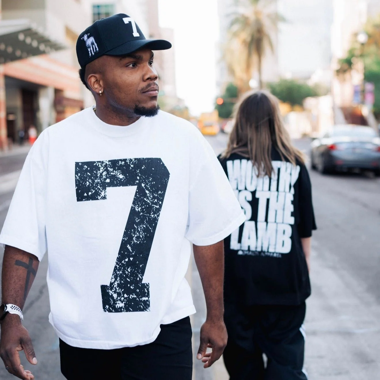 [PRE-ORDER - SHIPS APRIL 8TH] ‘7’ Premium SnapBack - Black/White - Image 8