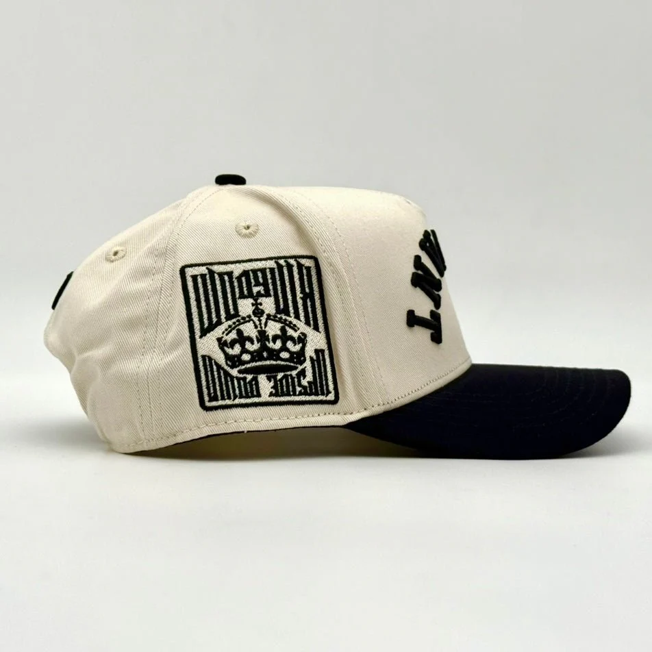‘SERVANT’ Premium SnapBack - Cream/Black - Image 7
